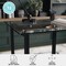 Martha Stewart 23.5 in. D X 47.25 in. W X Glass, Steel, Clear Top/Oil Rubbed Bronze Frame XU-DK-1-BK-MS - alternate 9